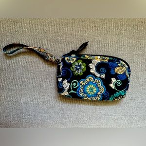 Vera Bradley cosmetic case in pattern mod floral blue